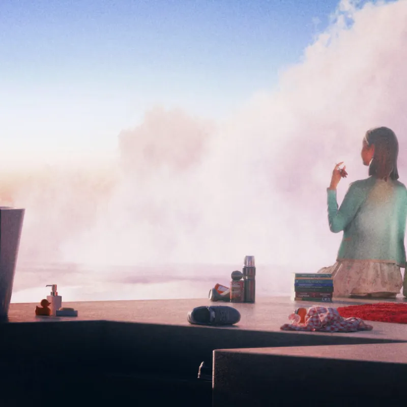 What I imagine being high alone would be (Zoomed)